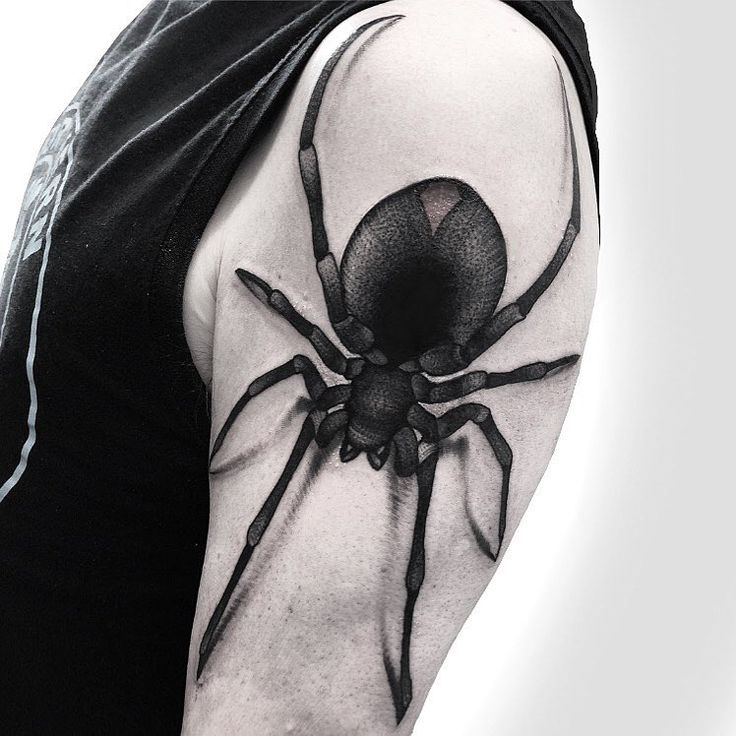 40 Brilliant Spider Shoulder Tattoos