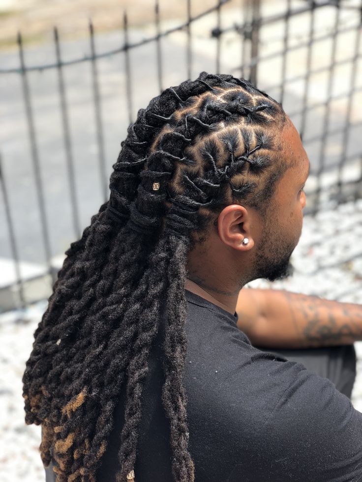 51 Classy Braided Dreads Hairstyle For Men Pics