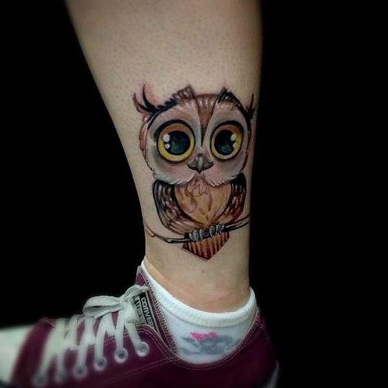 73 Fantastic Owl Tattoos For Leg